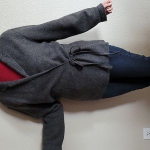 Wrap sweater jacket